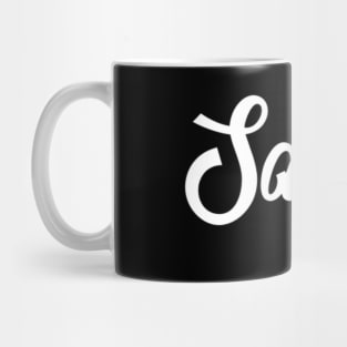 Salty Typography Design Mug